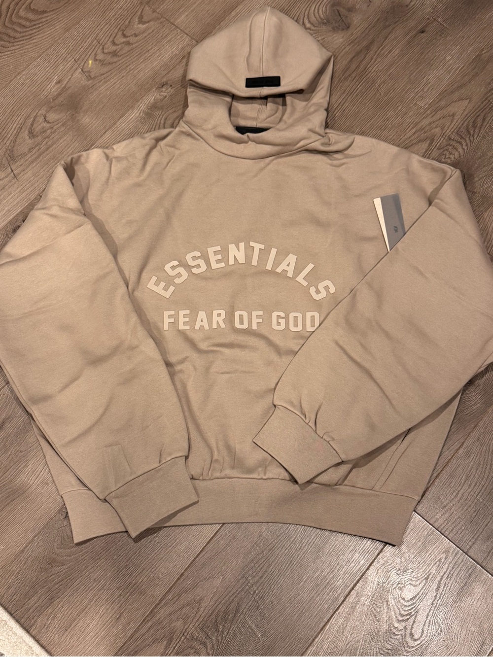 NWT Fear Of God Essentials Hoodie Dusty Beige